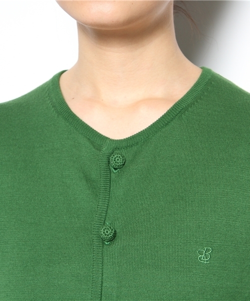 BEAMS BOY（ビームスボーイ）の「○O.14G BB刺繍C-CG（カーディガン/ボレロ・レディース・カーキ/レッド/イエロー系その他/ミント/グリーン/ロイヤルブルー・0/1）」の10枚目の写真