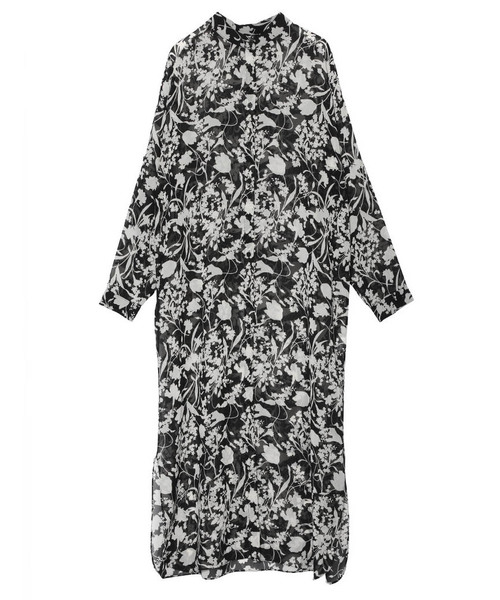 Ameri(アメリ)の「MONOFLOWER SHIRT DRESS(ワンピース・レディース・ブラック・FREE)」の8枚目の写真