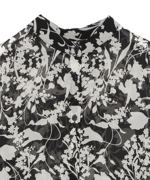 Ameri(アメリ)の「MONOFLOWER SHIRT DRESS(ワンピース・レディース・ブラック・FREE)」の5枚目の写真