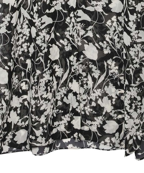 Ameri(アメリ)の「MONOFLOWER SHIRT DRESS(ワンピース・レディース・ブラック・FREE)」の4枚目の写真