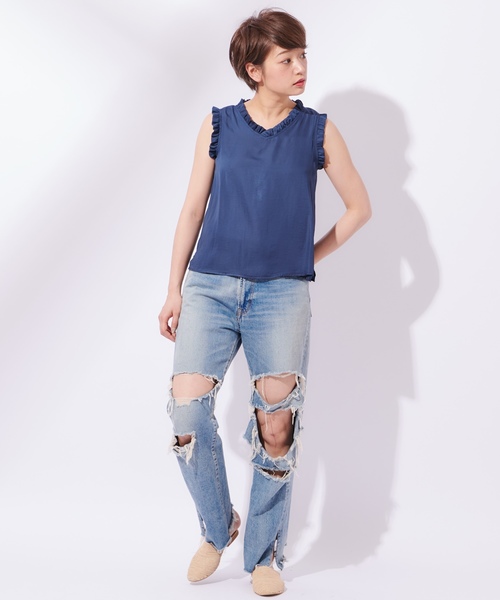 CIAOPANIC(チャオパニック)の「ラフィアスリッパサンダル(その他シューズ・レディース・ベージュ・37/38/39)」の5枚目の写真