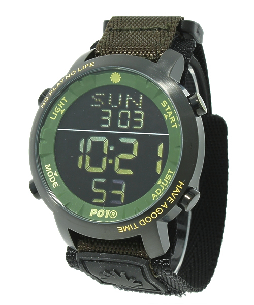 P01（プレイ）の「【P01=プレイ】SUPER DIGITAL（アナログ腕時計・メンズ・ブルー/シルバー/ゴールド/イエロー/ブラック/ホワイト/カーキ/レッド・FREE）」の4枚目の写真