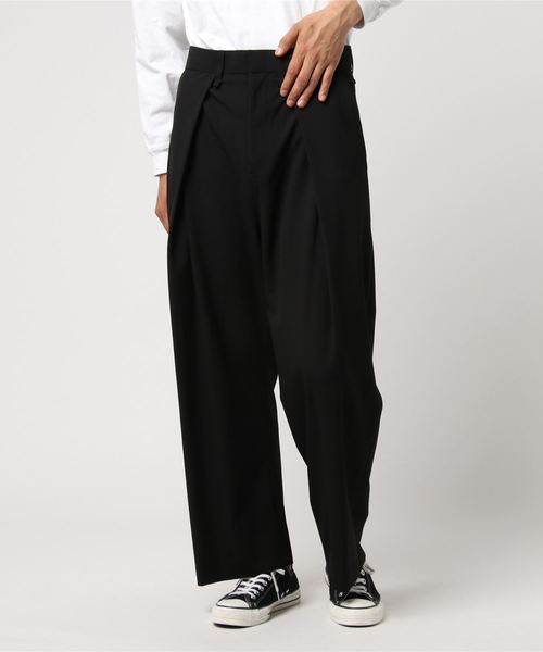 Iroquois（イロコイ）の「【Iroquois】ワイドストレートスラックス