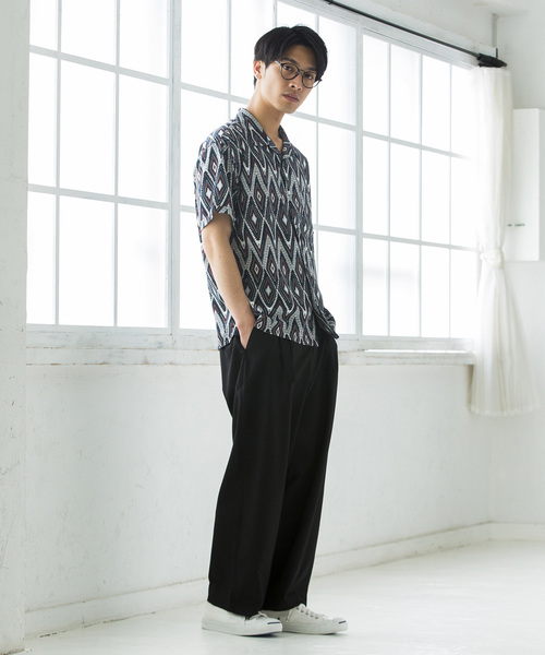 WEGO（ウィゴー）の「WEGO/総柄開襟シャツ（シャツ/ブラウス・メンズ・その他1/その他2/その他3/その他4/その他5・LARGE/MEDIUM）」の8枚目の写真