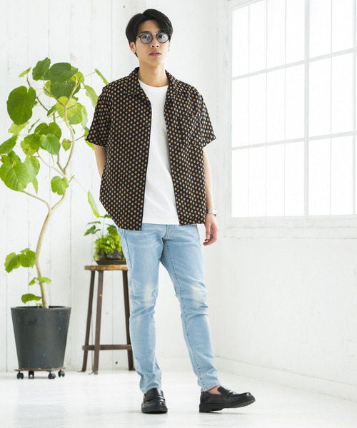 WEGO（ウィゴー）の「WEGO/総柄開襟シャツ（シャツ/ブラウス・メンズ・その他1/その他2/その他3/その他4/その他5・LARGE/MEDIUM）」の12枚目の写真