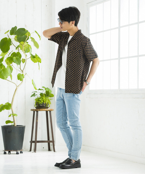 WEGO（ウィゴー）の「WEGO/総柄開襟シャツ（シャツ/ブラウス・メンズ・その他1/その他2/その他3/その他4/その他5・LARGE/MEDIUM）」の13枚目の写真