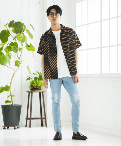 WEGO（ウィゴー）の「WEGO/総柄開襟シャツ（シャツ/ブラウス・メンズ・その他1/その他2/その他3/その他4/その他5・LARGE/MEDIUM）」の15枚目の写真