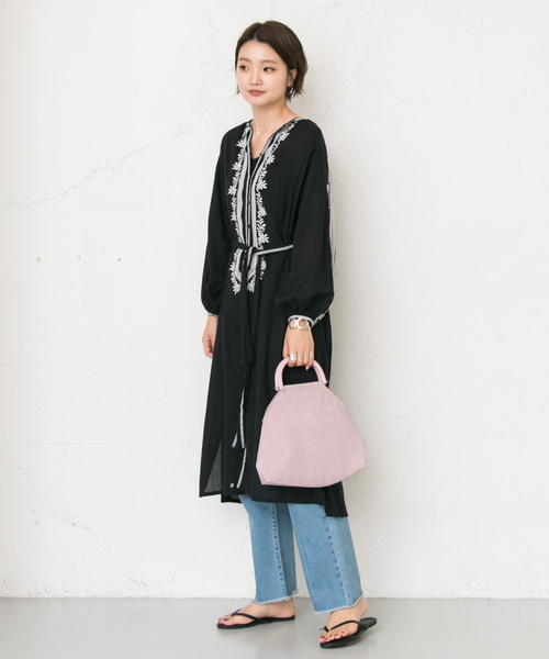 UR SELECT(ユーアールセレクト)の「アクリルハンドルバッグ(ハンドバッグ・レディース・イエロー/ブルー系その他/ライトピンク・-)」の9枚目の写真