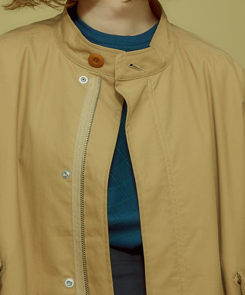 Abahouse Devinette(ドゥヴィネット)の「アイコンM65パーカーコート(モッズコート・レディース・ベージュ/カーキ・38/36)」の19枚目の写真
