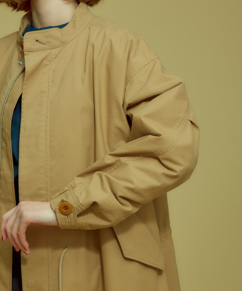 Abahouse Devinette(ドゥヴィネット)の「アイコンM65パーカーコート(モッズコート・レディース・ベージュ/カーキ・38/36)」の18枚目の写真
