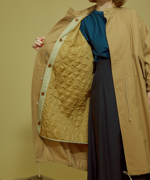 Abahouse Devinette(ドゥヴィネット)の「アイコンM65パーカーコート(モッズコート・レディース・ベージュ/カーキ・38/36)」の13枚目の写真