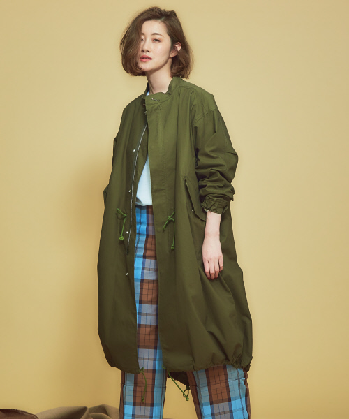 Abahouse Devinette(ドゥヴィネット)の「アイコンM65パーカーコート(モッズコート・レディース・ベージュ/カーキ・38/36)」の9枚目の写真