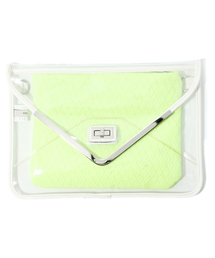 mystic | 【mystic】 ネオンポーチ付きクリアクラッチ(クラッチバッグ)