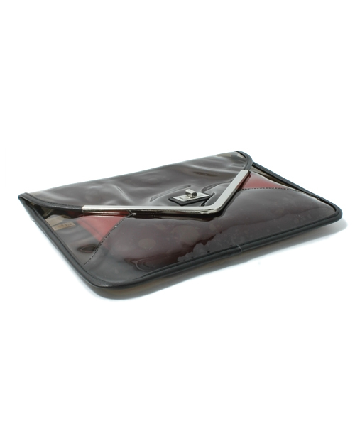 mystic（ミスティック）の「【mystic】 ネオンポーチ付きクリアクラッチ（クラッチバッグ・レディース・アイボリー/ブラック・ﾌﾘ-）」の4枚目の写真