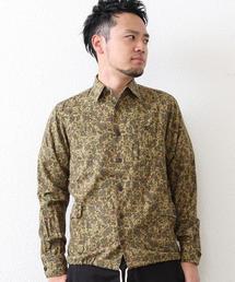 coen | カモフラワー柄ビエラシャツ(シャツ/ブラウス)