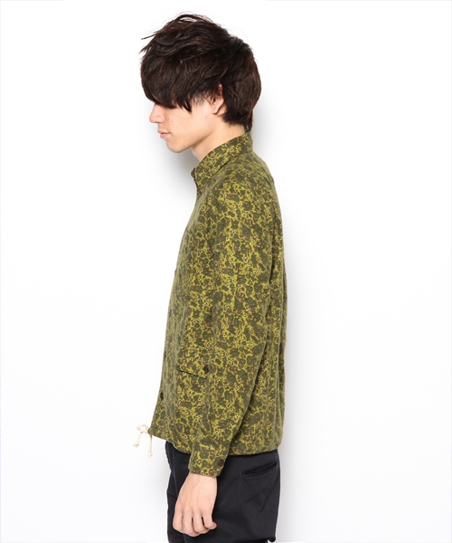coen（コーエン）の「カモフラワー柄ビエラシャツ（シャツ/ブラウス・メンズ・オリーブ・LARGE/X-LARGE/X-SMALL/SMALL/MEDIUM）」の3枚目の写真