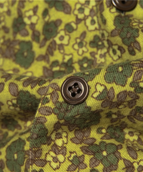 coen（コーエン）の「カモフラワー柄ビエラシャツ（シャツ/ブラウス・メンズ・オリーブ・LARGE/X-LARGE/X-SMALL/SMALL/MEDIUM）」の7枚目の写真