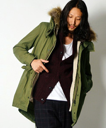 SHIPS JET BLUE | JB: ラビットファー/モッズコート■(モッズコート)