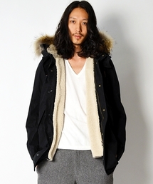 SHIPS JET BLUE | JB: ラビットファー/モッズコート■(モッズコート)