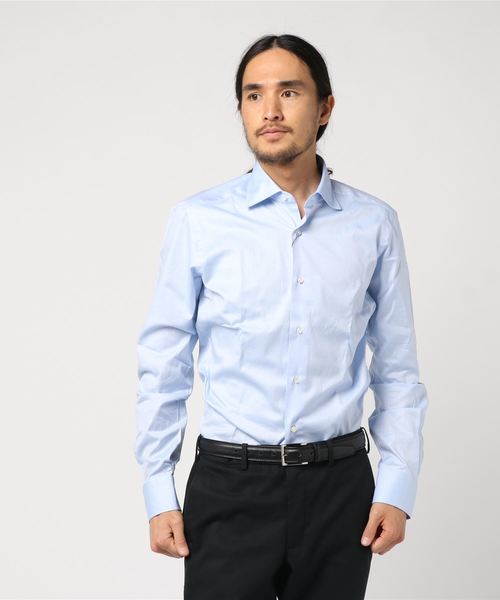 BARBA(バルバ)の「BARBA レギュラーカラードレスシャツ MILANO/5009T/5004T(シャツ/ブラウス)」|ライトブルー