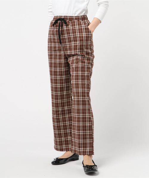 WEGO（ウィゴー）の「WEGO/チェックフレアパンツ（その他パンツ・レディース・ベージュ系その他2/イエロー系その他3・FREE）」の6枚目の写真