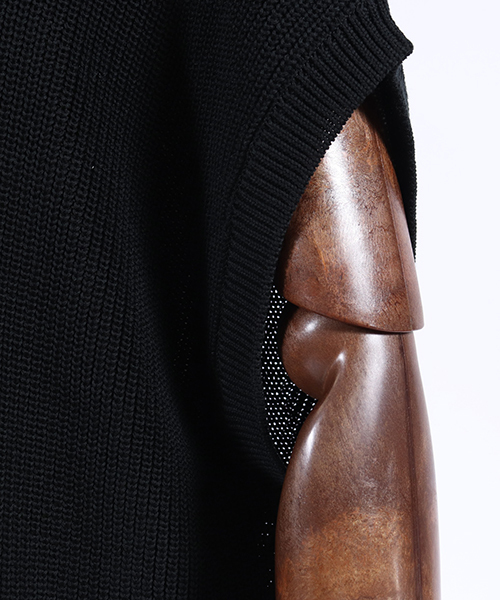 CAMBIO（カンビオ）の「mcg2405-チルデンルーズニットベスト（ベスト・メンズ・ブラック/グレー/ネイビー・S/M/L）」の20枚目の写真