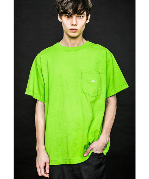 ノースフェイスパープルレーベル／グラフィックTシャツ（ライトグリーン） THE NORTH FACE PURPLE LABEL H/S Logo Tee Grass Green 21SS-I