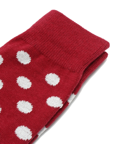 WEGO（ウィゴー）の「WEGO/ドットソックス（ソックス/靴下・メンズ・ワイン・FREE）」の2枚目の写真