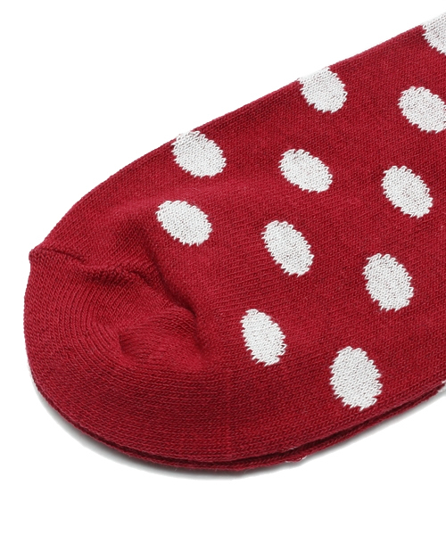 WEGO（ウィゴー）の「WEGO/ドットソックス（ソックス/靴下・メンズ・ワイン・FREE）」の3枚目の写真