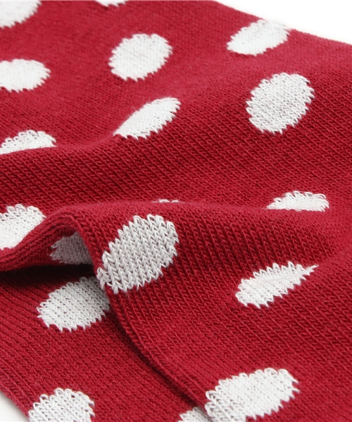 WEGO（ウィゴー）の「WEGO/ドットソックス（ソックス/靴下・メンズ・ワイン・FREE）」の4枚目の写真