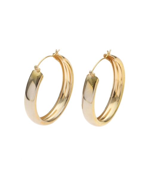 EMODA（エモダ）の「PLUMPフープピアス（ピアス（両耳用）・レディース・シルバー/ゴールド・FREE）」の9枚目の写真