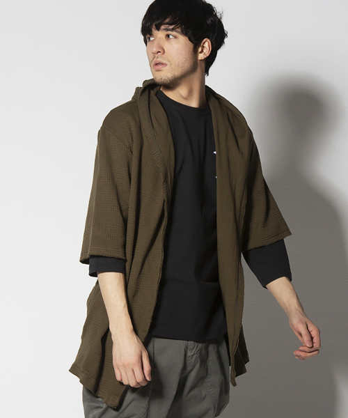 VIRGOwearworks(ヴァルゴウェアワークス)の「WAFFLE SUMMER NOMAD(ニット/セーター)」|オリーブ