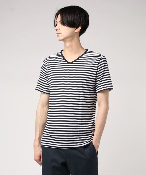 JEANS MATE(ジーンズメイト)の「7分袖アンサンブル(シャツ/ブラウス・メンズ・ブラック/ホワイト/ブルー・LARGE/MEDIUM)」の6枚目の写真