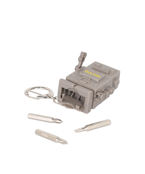 DULTON(ダルトン)の「TOOL KEY CHAIN ''ROBOT''/キーホルダー 携帯用ミニドライバーセット(その他雑貨・メンズ・ネイビー/グレー/レッド・FREE)」の4枚目の写真
