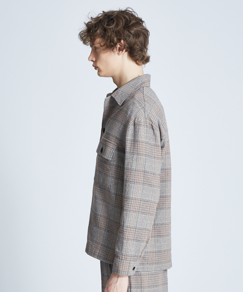 ABAHOUSE（アバハウス）の「ブークレーグレンチェックシャツブルゾン（シャツ/ブラウス・メンズ・ベージュ/ブラウン・44/46/48）」の11枚目の写真