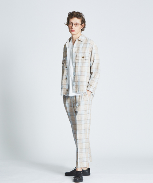 ABAHOUSE（アバハウス）の「ブークレーグレンチェックシャツブルゾン（シャツ/ブラウス・メンズ・ベージュ/ブラウン・44/46/48）」の15枚目の写真