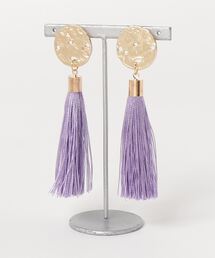 tone（トーン）の「【caramel late】ゴールド×タッセルイヤリング（イヤリング）」