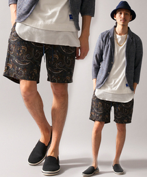 MONKEY TIME | MT ダーク/ペイズリープリント イージーショーツ(その他パンツ)