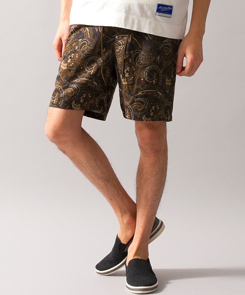 MONKEY TIME（モンキータイム）の「MT ダーク/ペイズリープリント イージーショーツ ◆（その他パンツ・メンズ・その他1/その他2・LARGE/SMALL/MEDIUM）」の3枚目の写真