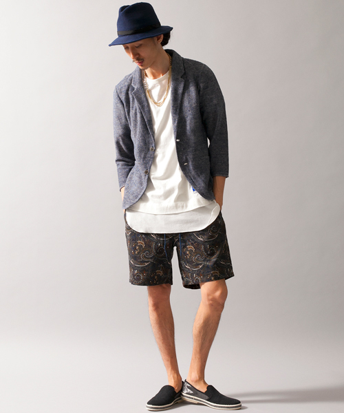 MONKEY TIME（モンキータイム）の「MT ダーク/ペイズリープリント イージーショーツ ◆（その他パンツ・メンズ・その他1/その他2・LARGE/SMALL/MEDIUM）」の6枚目の写真