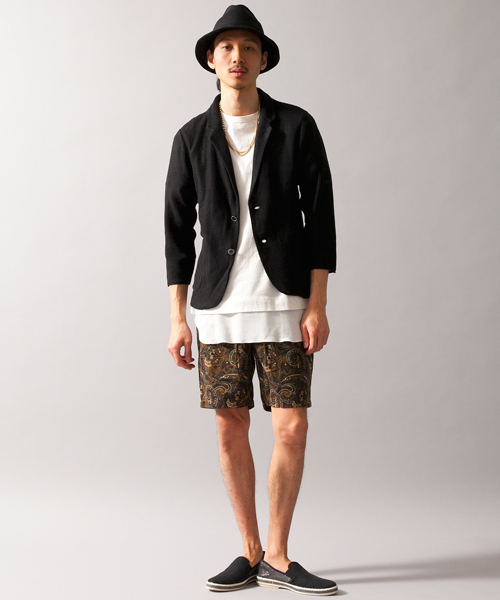 MONKEY TIME（モンキータイム）の「MT ダーク/ペイズリープリント イージーショーツ ◆（その他パンツ・メンズ・その他1/その他2・LARGE/SMALL/MEDIUM）」の7枚目の写真