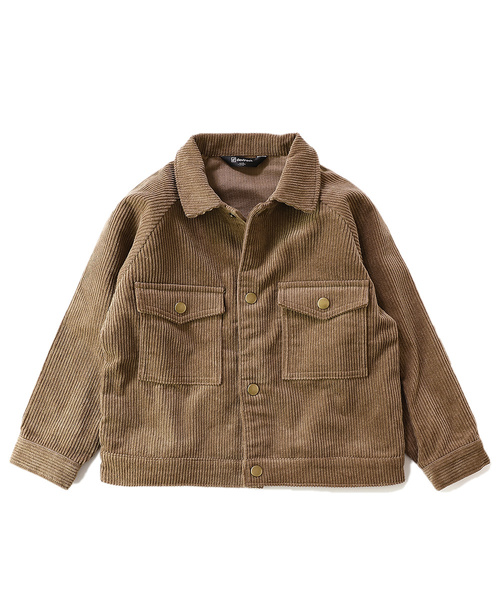 devirock（デビロック）の「ビッグシルエットコーデュロイジャケット（その他アウター・キッズ・カーキ/パープル系その他/モカ/ベージュ/ブラック・160cm/150cm/130cm/140cm/120cm/100cm/110cm）」の13枚目の写真