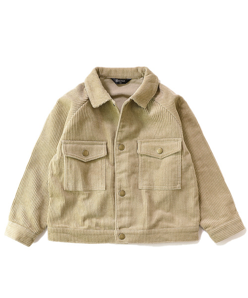 devirock（デビロック）の「ビッグシルエットコーデュロイジャケット（その他アウター・キッズ・カーキ/パープル系その他/モカ/ベージュ/ブラック・160cm/150cm/130cm/140cm/120cm/100cm/110cm）」の14枚目の写真