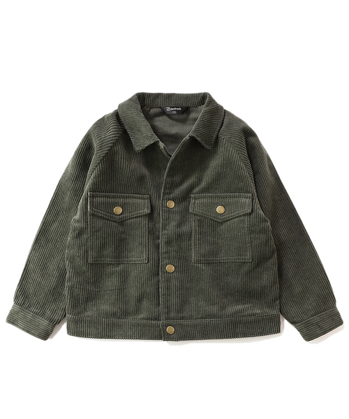 devirock（デビロック）の「ビッグシルエットコーデュロイジャケット（その他アウター・キッズ・カーキ/パープル系その他/モカ/ベージュ/ブラック・160cm/150cm/130cm/140cm/120cm/100cm/110cm）」の15枚目の写真