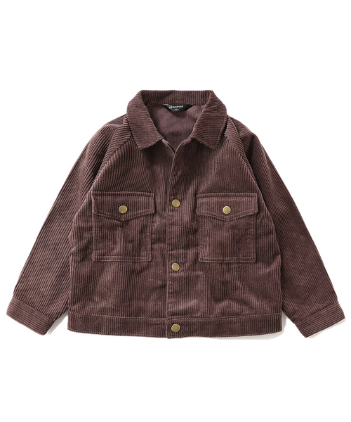 devirock（デビロック）の「ビッグシルエットコーデュロイジャケット（その他アウター・キッズ・カーキ/パープル系その他/モカ/ベージュ/ブラック・160cm/150cm/130cm/140cm/120cm/100cm/110cm）」の9枚目の写真