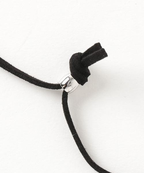 WEGO（ウィゴー）の「WEGO/レザーポイントリングネックレス（ネックレス・メンズ・ブラック・FREE）」の2枚目の写真