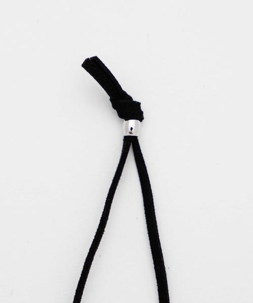 WEGO（ウィゴー）の「WEGO/レザーポイントリングネックレス（ネックレス・メンズ・ブラック・FREE）」の6枚目の写真
