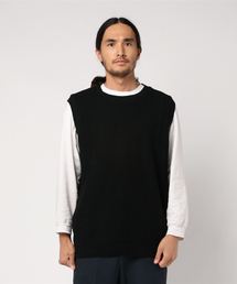 ADPOSION | 【日本製】片畦編み ニットベスト(ベスト)