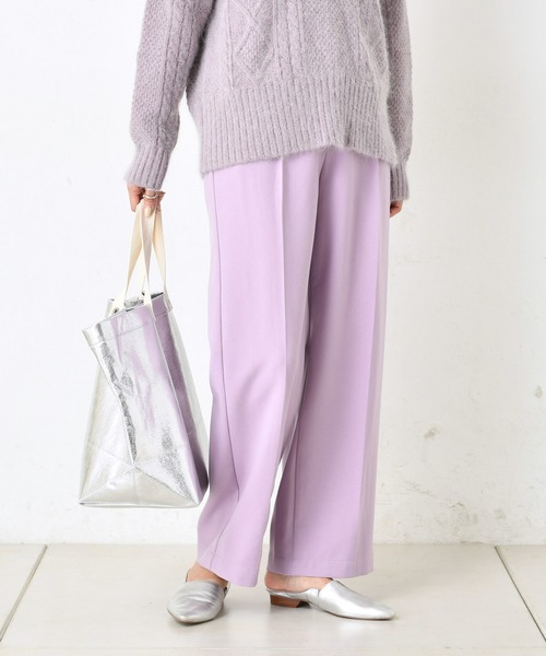 DouDou(ドゥドゥ)の「NEWセンプレパンツ(その他パンツ・レディース・ベージュ/ブラウン/バイオレット/ミント/オフホワイト・38/36/37)」の5枚目の写真