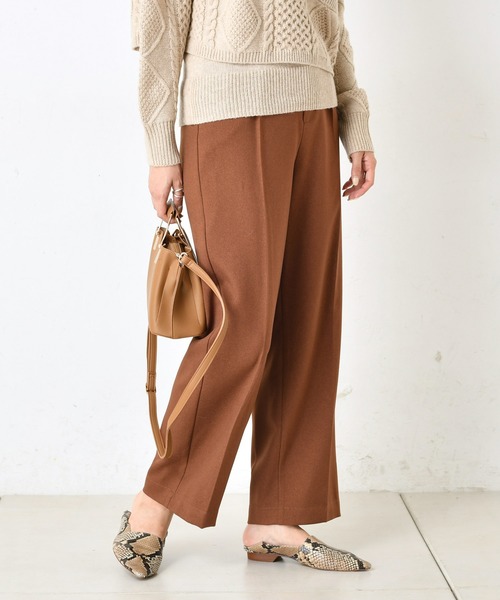 DouDou(ドゥドゥ)の「NEWセンプレパンツ(その他パンツ・レディース・ベージュ/ブラウン/バイオレット/ミント/オフホワイト・38/36/37)」の2枚目の写真